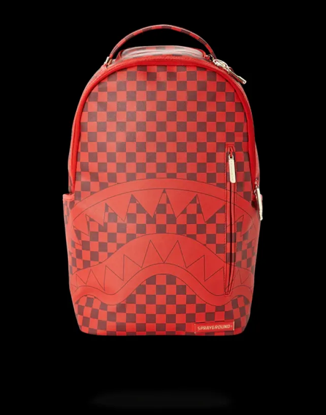 BACKPACKS>SPRAYGROUND SHARKS IN PARIS (RED CHECKERED EDITION)