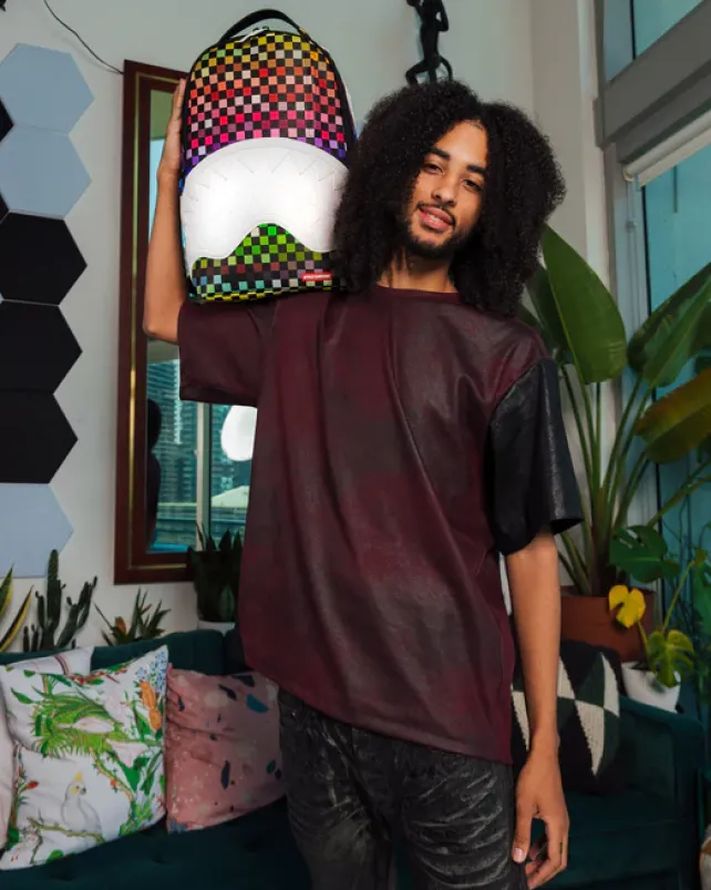 BACKPACKS>SPRAYGROUND SHARKS IN PARIS THE GRID BACKPACK (DLXV)