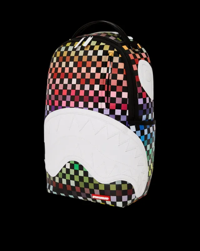 BACKPACKS>SPRAYGROUND SHARKS IN PARIS THE GRID BACKPACK (DLXV)