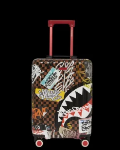 CARRY-ON LUGGAGE>SPRAYGROUND SHARKS IN PARIS THE RIZZ SHARKNAUTICS HARDSHELL CARRY-ON LUGGAGE