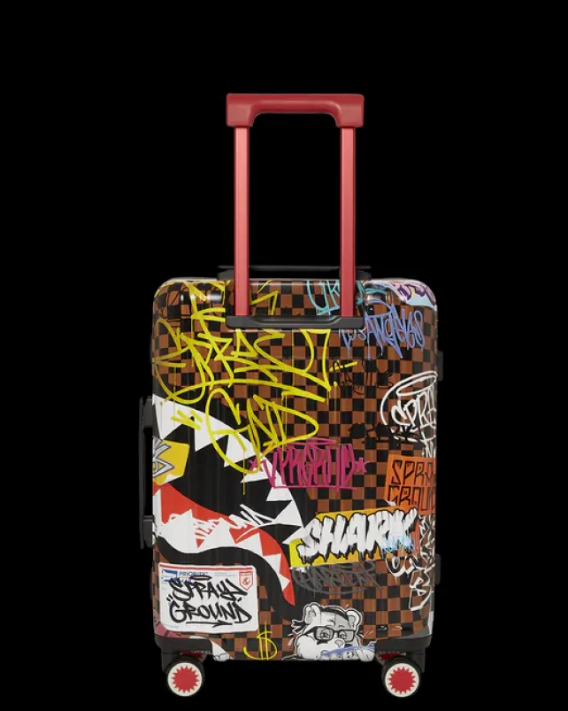 CARRY-ON LUGGAGE>SPRAYGROUND SHARKS IN PARIS THE RIZZ SHARKNAUTICS HARDSHELL CARRY-ON LUGGAGE