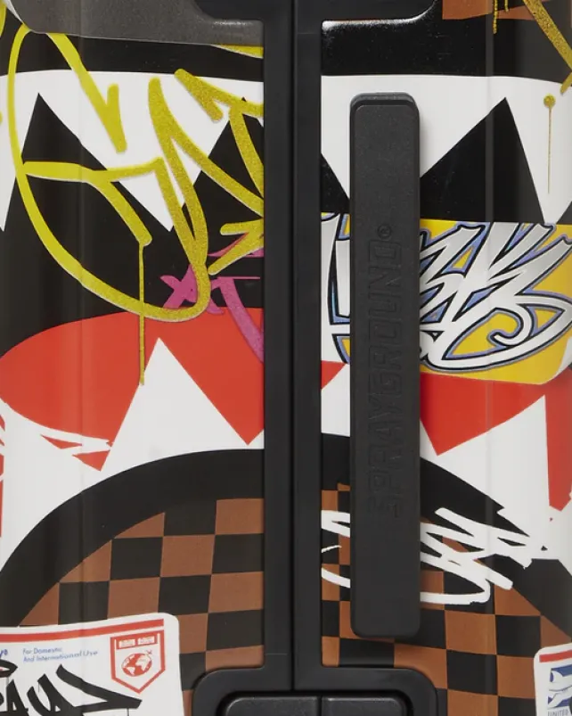 CARRY-ON LUGGAGE>SPRAYGROUND SHARKS IN PARIS THE RIZZ SHARKNAUTICS HARDSHELL CARRY-ON LUGGAGE