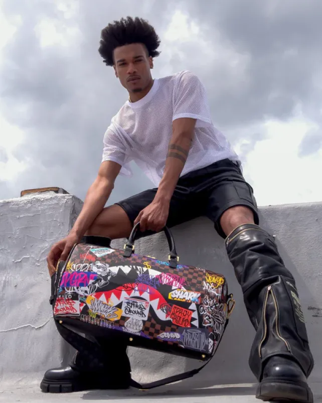 DUFFLES>SPRAYGROUND SHARKS IN PARIS THE RIZZ DUFFLE