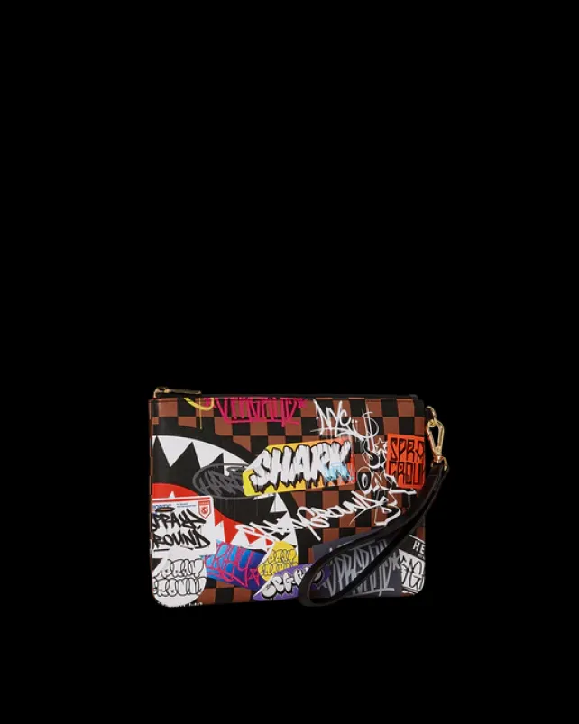CROSSOVER CLUTCHES>SPRAYGROUND SHARKS IN PARIS THE RIZZ CROSSOVER CLUTCH