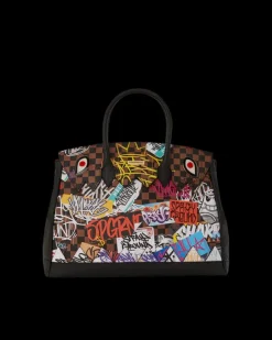 HANDBAGS>SPRAYGROUND SHARKS IN PARIS THE RIZZ SPURKIN HANDBAG