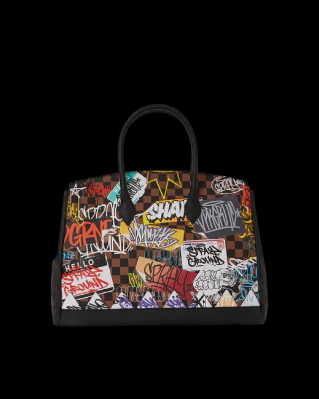 HANDBAGS>SPRAYGROUND SHARKS IN PARIS THE RIZZ SPURKIN HANDBAG