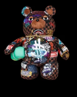 TEDDY BEAR BACKPACKS|BACKPACKS>SPRAYGROUND SHARKS IN PARIS THE RIZZ MONEYBEAR TEDDYBEAR BACKPACK