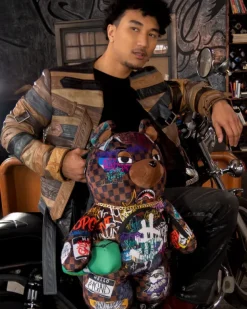 TEDDY BEAR BACKPACKS|BACKPACKS>SPRAYGROUND SHARKS IN PARIS THE RIZZ MONEYBEAR TEDDYBEAR BACKPACK