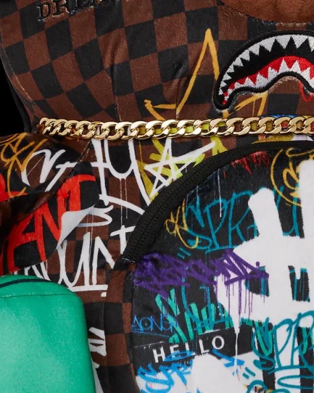 TEDDY BEAR BACKPACKS|BACKPACKS>SPRAYGROUND SHARKS IN PARIS THE RIZZ MONEYBEAR TEDDYBEAR BACKPACK