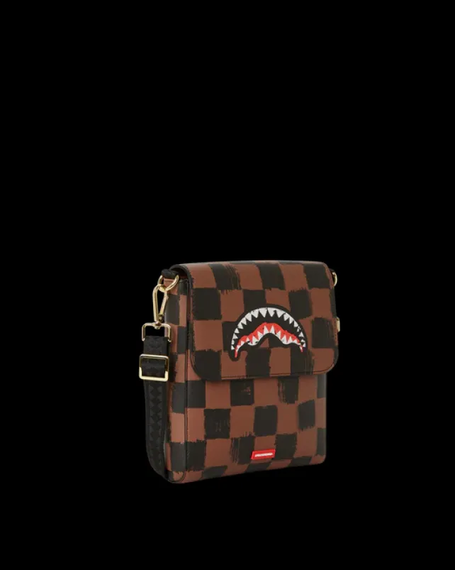 SLINGS|CROSSBODYS>SPRAYGROUND SHARKS IN PARIS VANQUISH LARGE SLING CROSSBODY