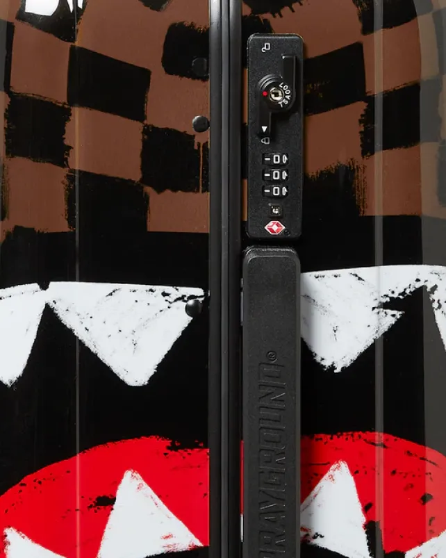 CARRY-ON LUGGAGE>SPRAYGROUND SHARKS IN PARIS VANQUISH SHARKNAUTICS HARDSHELL CARRY-ON LUGGAGE