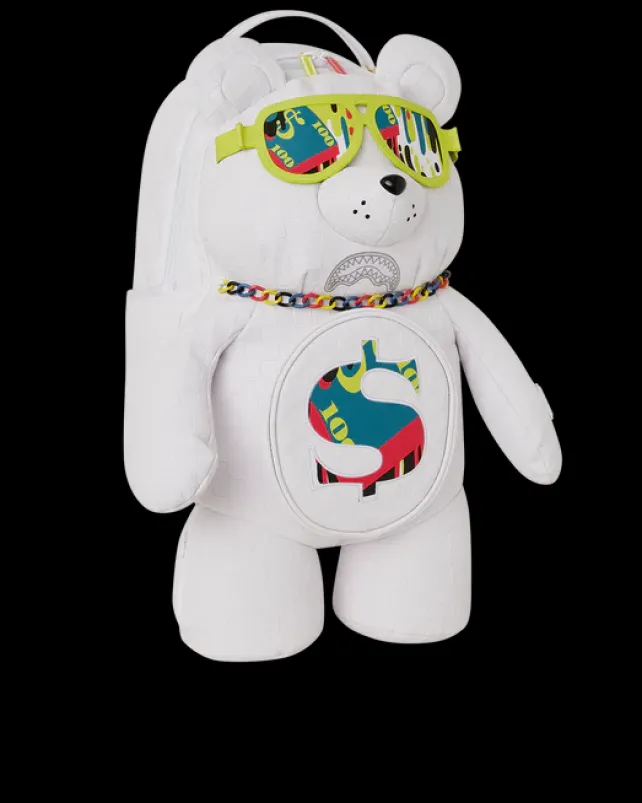 TEDDY BEAR BACKPACKS|BACKPACKS>SPRAYGROUND SHOW UP SHOW OUT MONEYBEAR TEDDYBEAR BACKPACK