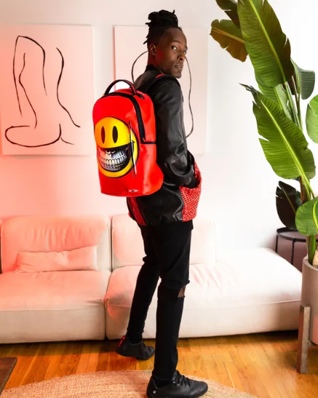 BACKPACKS>SPRAYGROUND SMILE BIG GRIN RON ENGLISH COLLAB