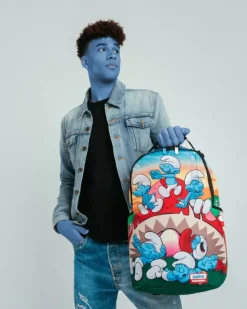 BACKPACKS>SPRAYGROUND SMURFS MUSHROOM CHILL BACKPACK
