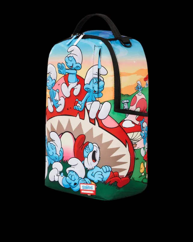 BACKPACKS>SPRAYGROUND SMURFS MUSHROOM CHILL BACKPACK