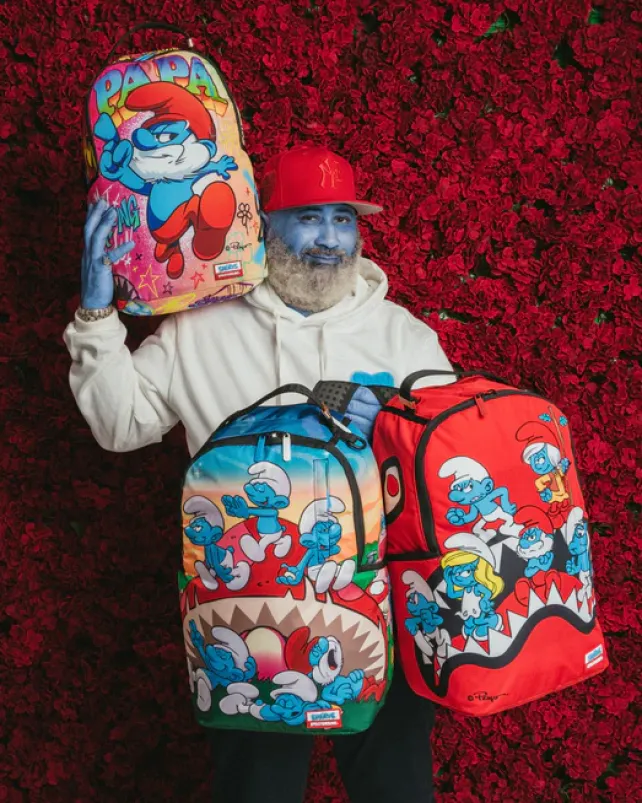 BACKPACKS>SPRAYGROUND SMURFS MUSHROOM CHILL BACKPACK