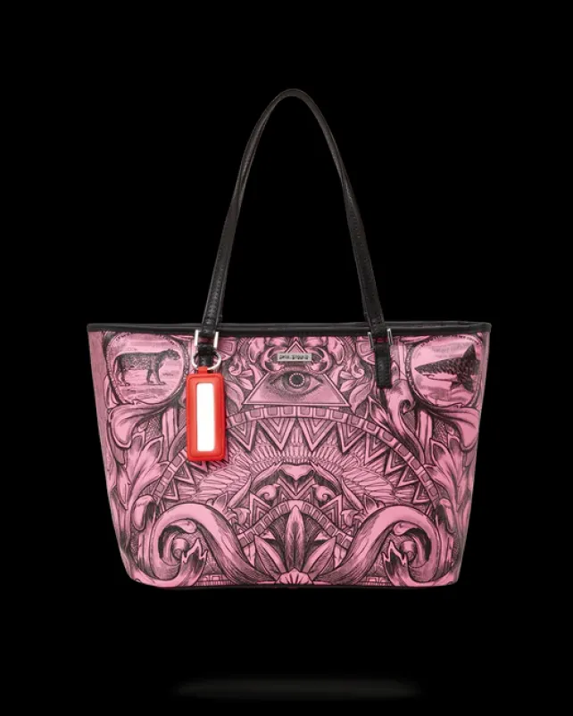 TOTES>SPRAYGROUND SOCIETY OF SHARKS TOTE