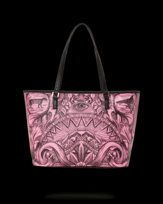 TOTES>SPRAYGROUND SOCIETY OF SHARKS TOTE