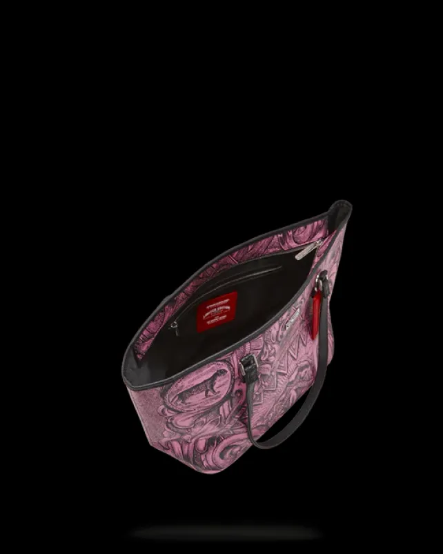 TOTES>SPRAYGROUND SOCIETY OF SHARKS TOTE