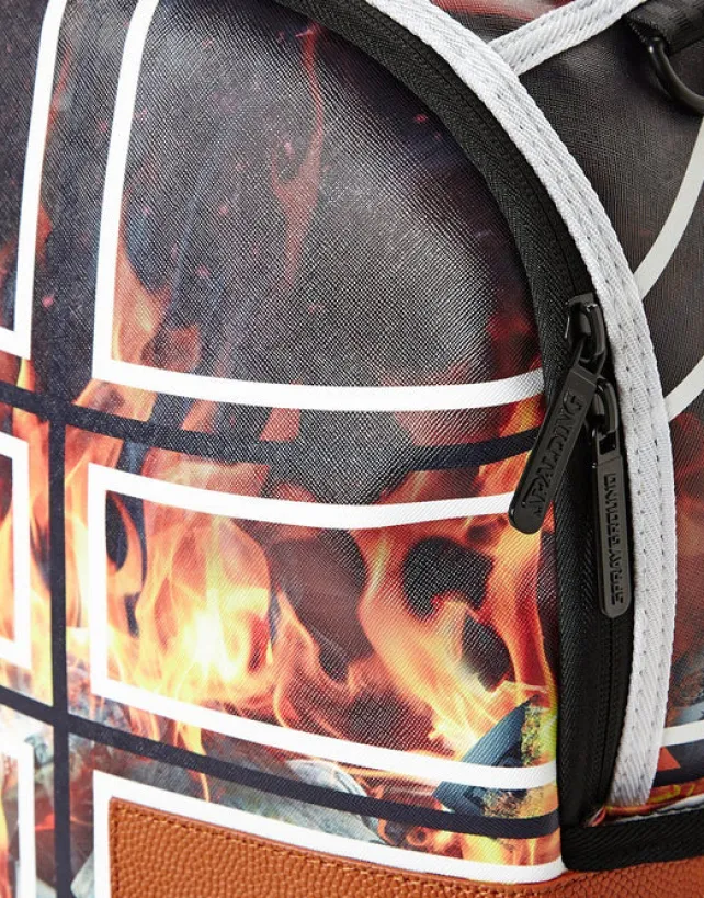 BACKPACKS>SPRAYGROUND SPALDING X FIRE MONEY BACKPACK