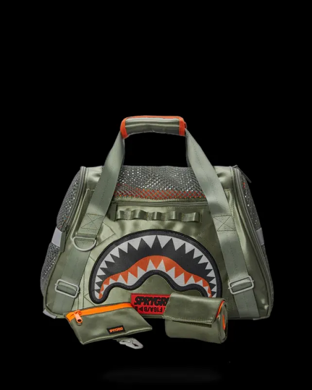 PET CARRIERS>SPRAYGROUND SPECIAL OPS ALPHA SHARK PET CARRIER