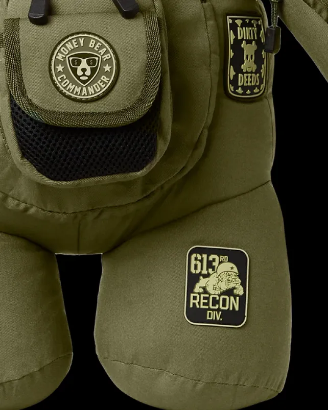 TEDDY BEAR BACKPACKS|BACKPACKS>SPRAYGROUND SPECIAL OPS FULL THROTTLE MONEYBEAR TEDDYBEAR BACKPACK
