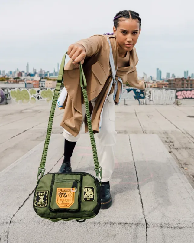SLINGS|CROSSBODYS>SPRAYGROUND SPECIAL OPS FULL THROTTLE BRICKSIDE BAG