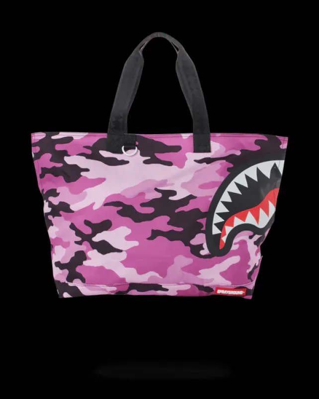 BEACH & GYM TOTES>SPRAYGROUND SPLIT CAMO BEACH TOTE
