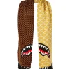 SKI MASKS>SPRAYGROUND SPLIT CHECKERED SHARK SCARF