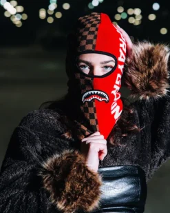 SKI MASKS|COLD WEATHER GEAR>SPRAYGROUND SPLIT CREATE SKI MASK
