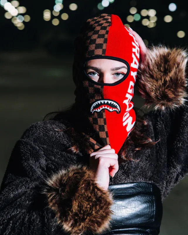 SKI MASKS|COLD WEATHER GEAR>SPRAYGROUND SPLIT CREATE SKI MASK
