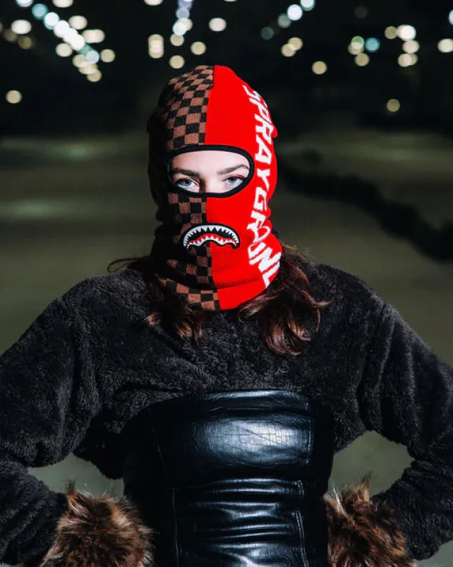 SKI MASKS|COLD WEATHER GEAR>SPRAYGROUND SPLIT CREATE SKI MASK