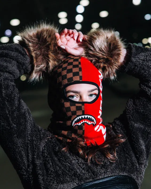 SKI MASKS|COLD WEATHER GEAR>SPRAYGROUND SPLIT CREATE SKI MASK