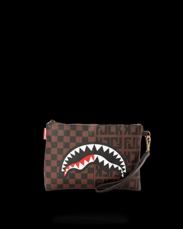 CROSSOVER CLUTCHES>SPRAYGROUND SPLIT THE CHECK CROSSOVER CLUTCH