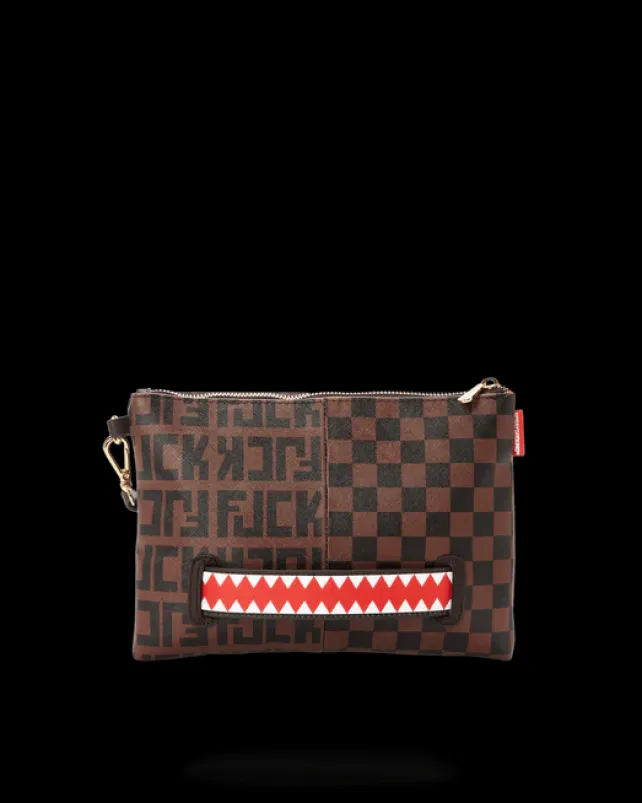 CROSSOVER CLUTCHES>SPRAYGROUND SPLIT THE CHECK CROSSOVER CLUTCH