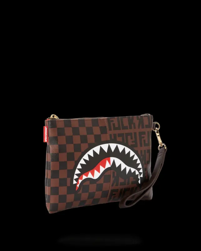 CROSSOVER CLUTCHES>SPRAYGROUND SPLIT THE CHECK CROSSOVER CLUTCH