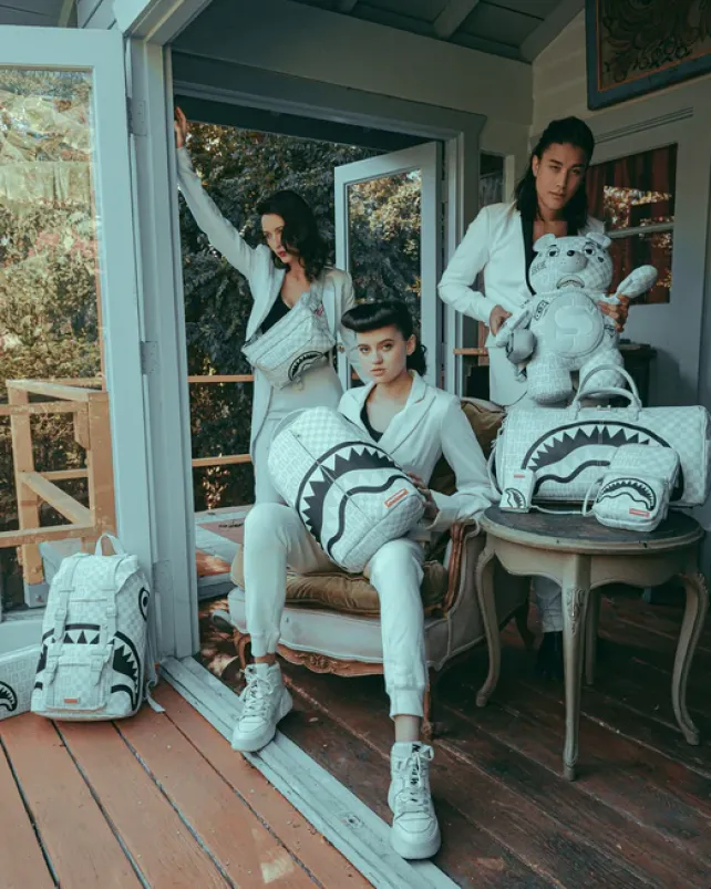 HILLS|BACKPACKS>SPRAYGROUND SPLIT THE CHECK (PEARL) HILLS
