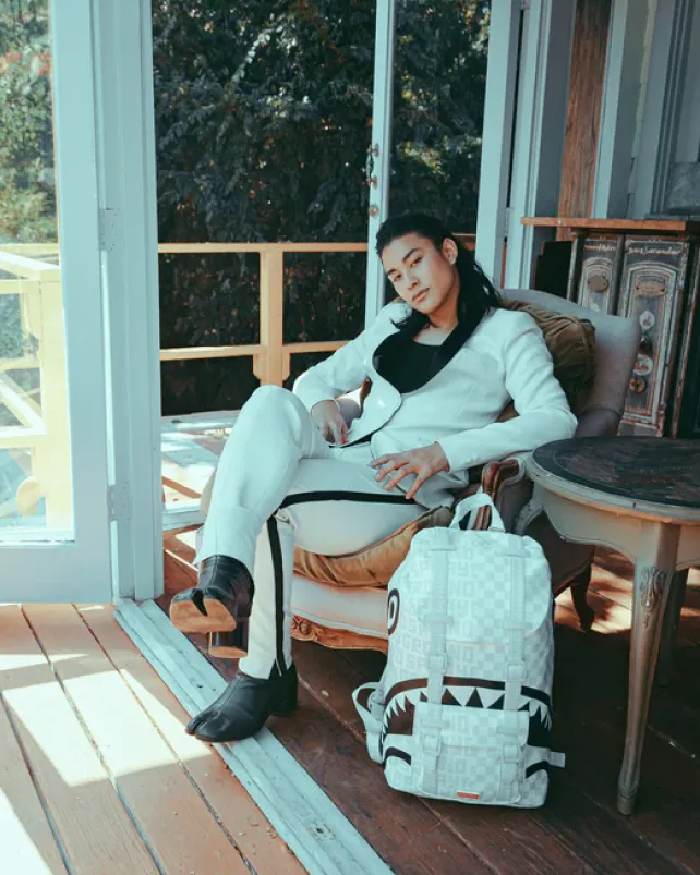 HILLS|BACKPACKS>SPRAYGROUND SPLIT THE CHECK (PEARL) HILLS