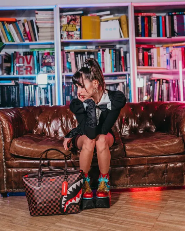 TOTES>SPRAYGROUND SPLIT THE CHECK TOTE