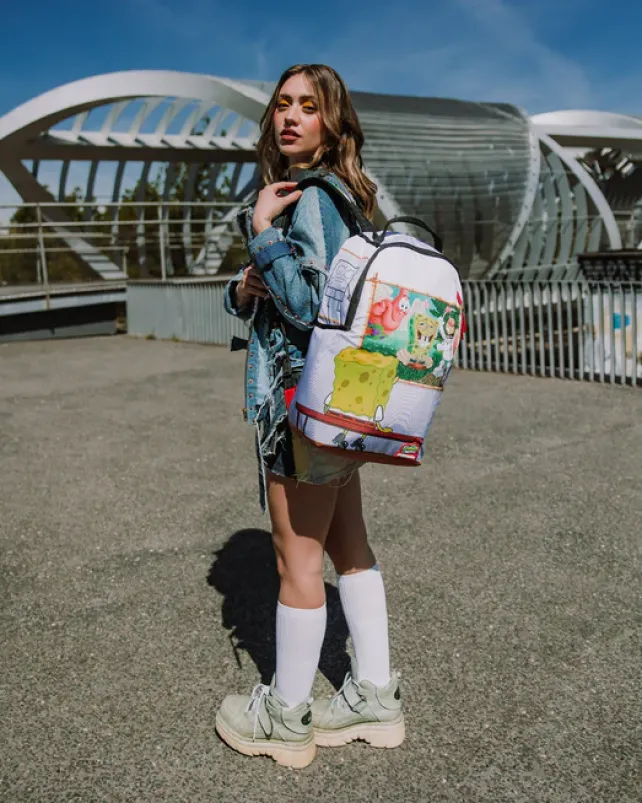 BACKPACKS>SPRAYGROUND SPONGEBOB ART CRITIC BACKPACK