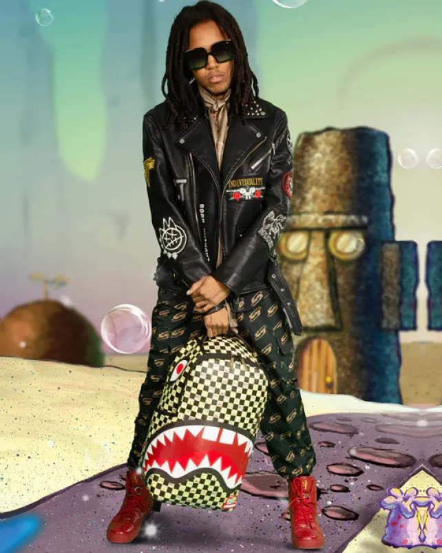 BACKPACKS>SPRAYGROUND SPONGEBOB CHECKERED BACKPACK (DLXR)