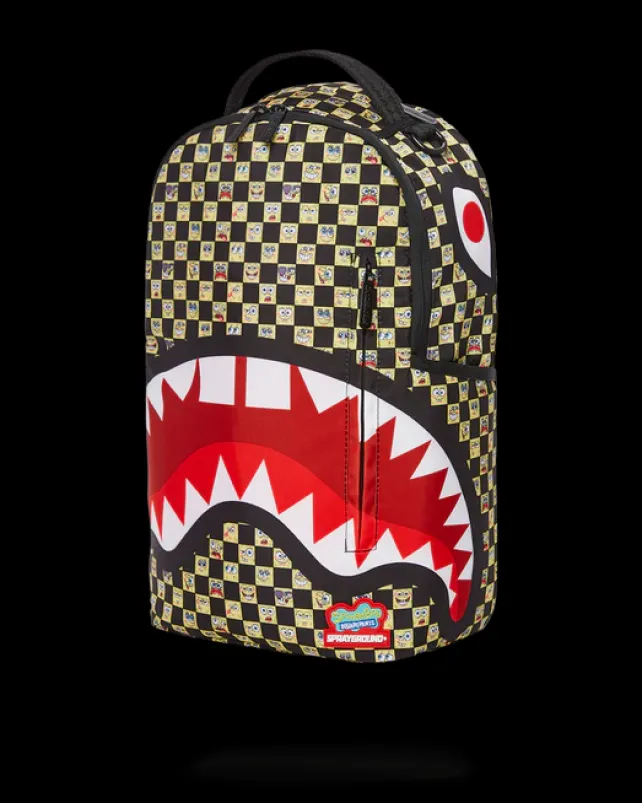 BACKPACKS>SPRAYGROUND SPONGEBOB CHECKERED BACKPACK (DLXR)