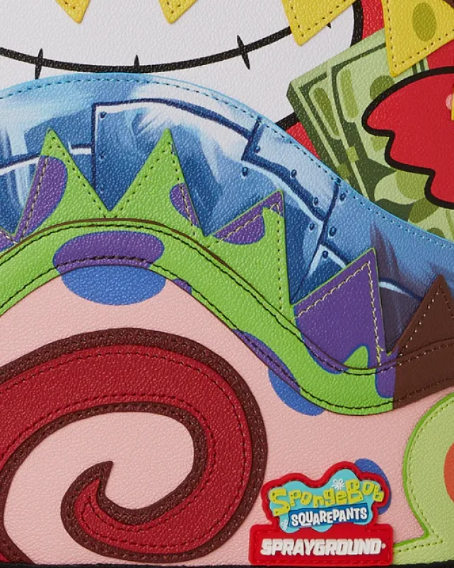 BACKPACKS>SPRAYGROUND SPONGEBOB CUT u0026 SEW BACKPACK (DLXV)