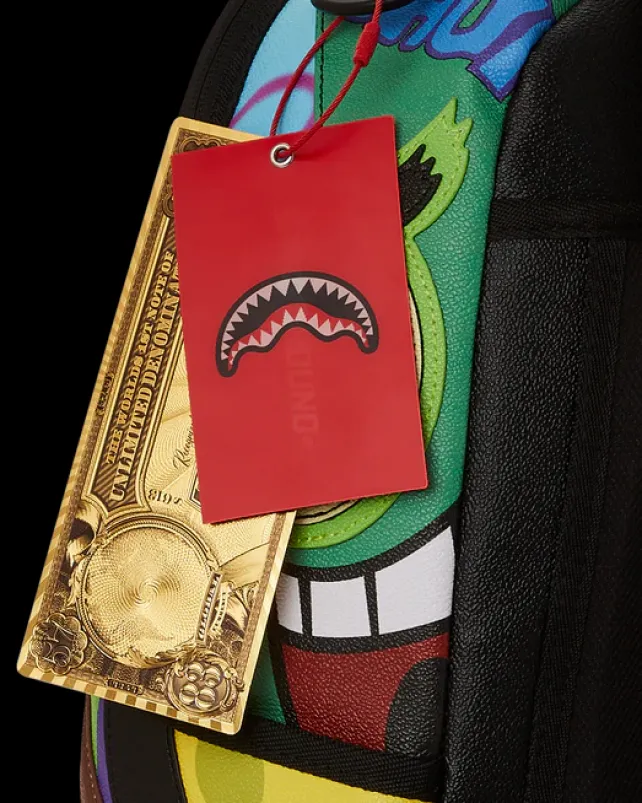 BACKPACKS>SPRAYGROUND SPONGEBOB CUT u0026 SEW BACKPACK (DLXV)