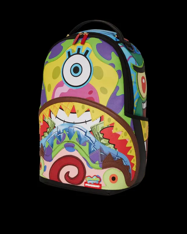 BACKPACKS>SPRAYGROUND SPONGEBOB CUT u0026 SEW BACKPACK (DLXV)