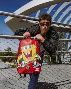BACKPACKS>SPRAYGROUND SPONGEBOB HELLO WORLD BACKPACK (DLXV)