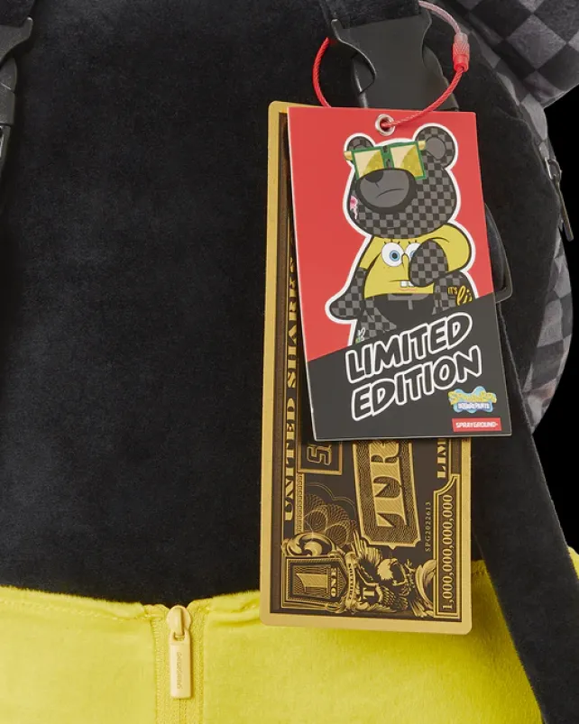 TEDDY BEAR BACKPACKS|BACKPACKS>SPRAYGROUND SPONGEBOB MONEYBEAR TEDDYBEAR BACKPACK