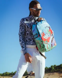 BACKPACKS>SPRAYGROUND SPONGEBOB MR KRABS HIGH ROLLER (DLXR)