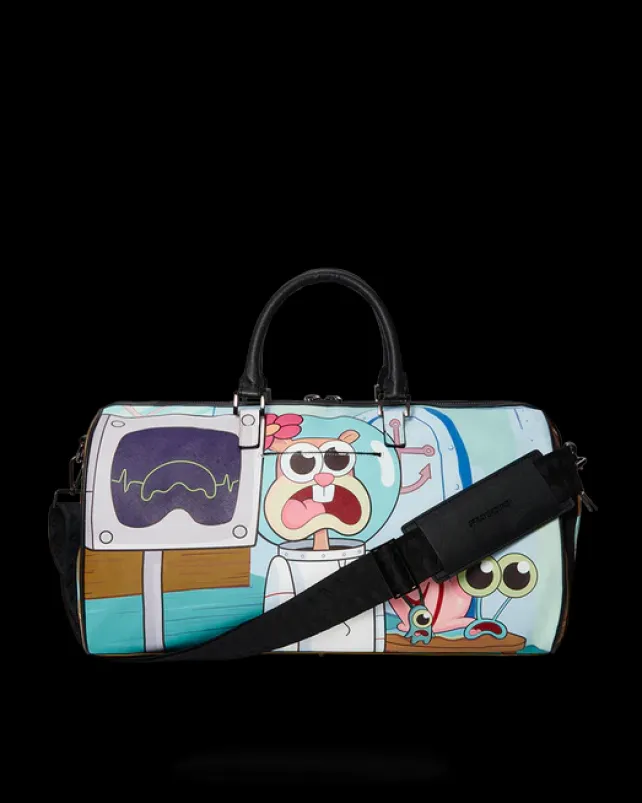 DUFFLES>SPRAYGROUND SPONGEBOB SHARK CREW EMPEROR DUFFLE