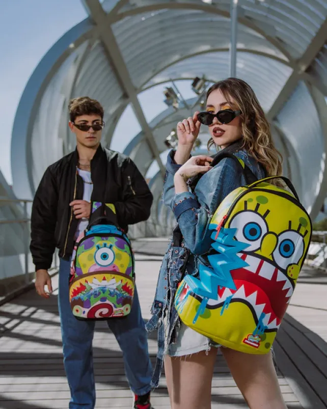 BACKPACKS>SPRAYGROUND SPONGEBOB SHARKBITE BACKPACK (DLXV)